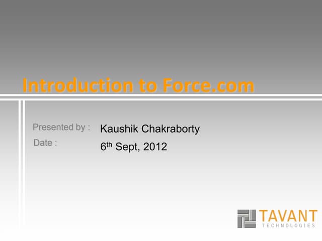Introduction to Force.com