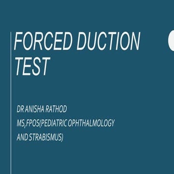 Forced duction test 