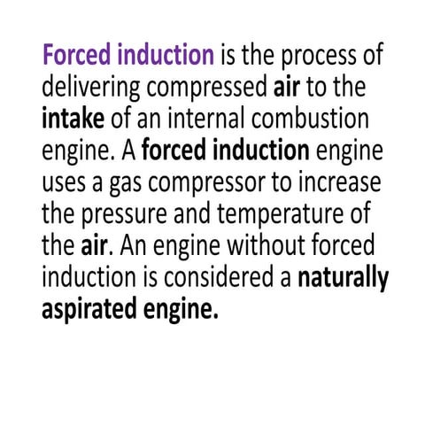 Forced induction
