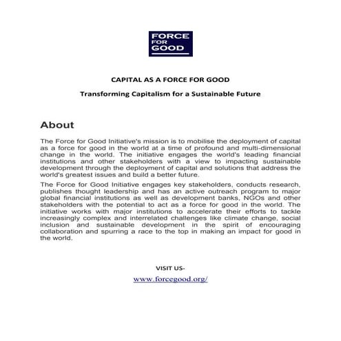 Force for good | PDF