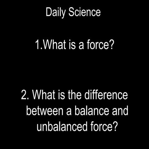 What is a Force?