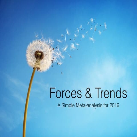 Forces & Trends Shaping Higher Ed in 2016