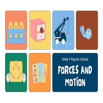 Forces and Motion Science Educational Presentation in Yellow, Blue and Green ...