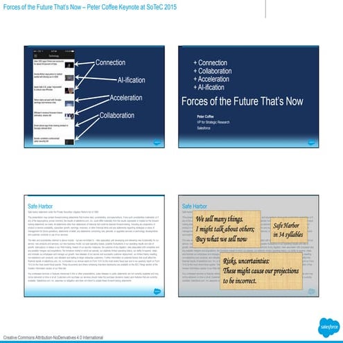 Forces of the Future That's Now - Peter Coffee at SoTeC 2015