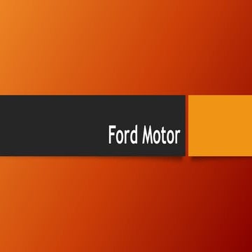 Claves del éxito de la empresa Ford en Estados Unidos