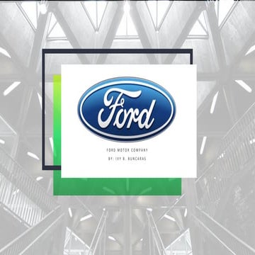 Ford Motors Company - Business Process Reengineering