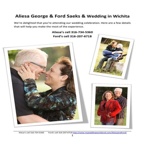 Ford Saeks & Aliesa George Wedding Info