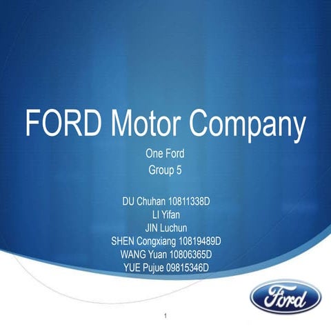 Ford - Analysis | PPTX
