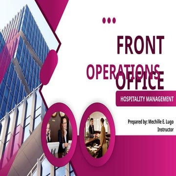 lecture for handling front office operations