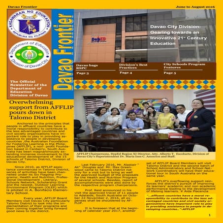 For deped davao newsletter