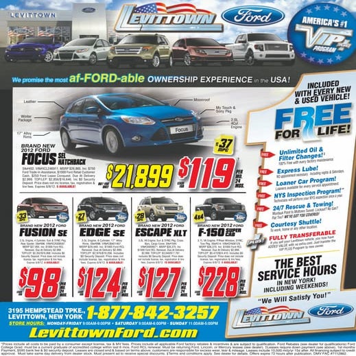 Ford Lease Offers Levittown