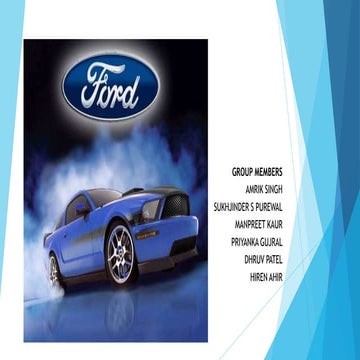 Ford motors supply chain management
