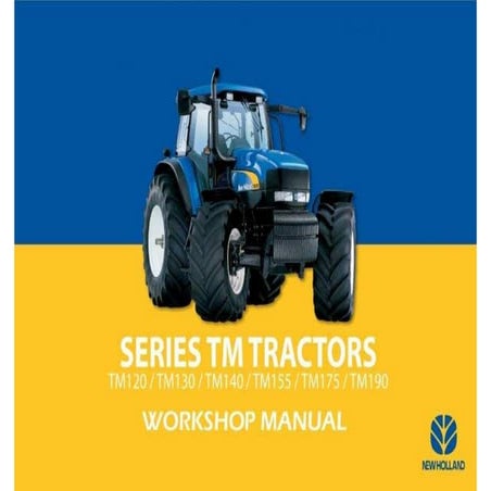 Ford new holland tm175 tractor service repair manual | PDF