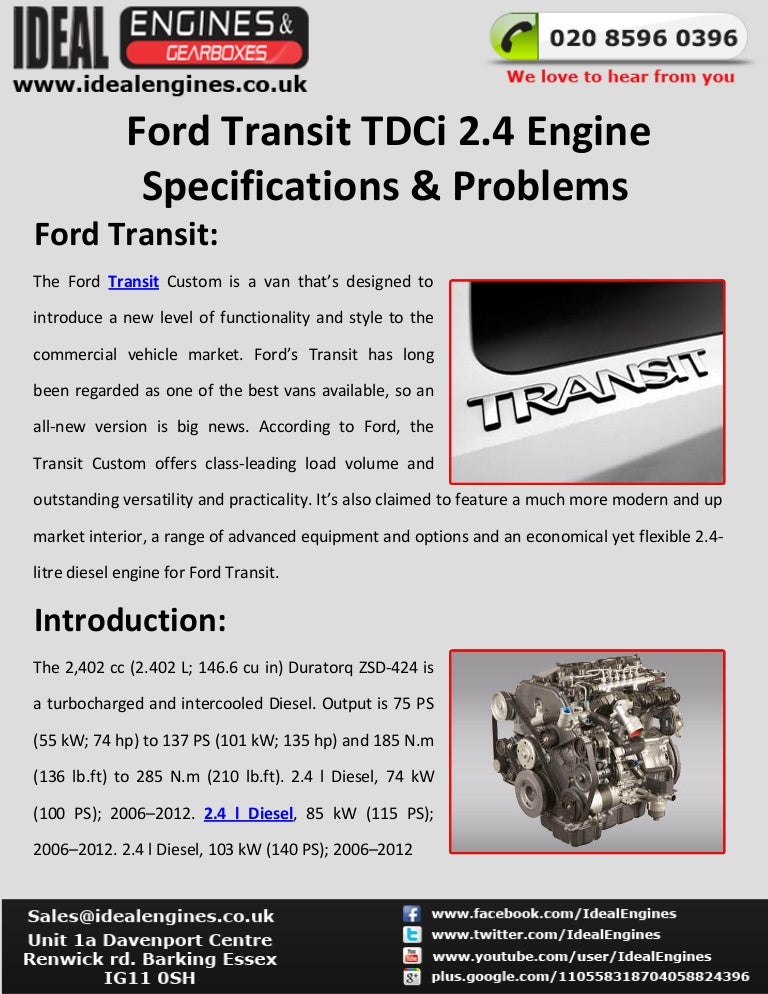 Engine Fault Service Now Ford Transit Connect