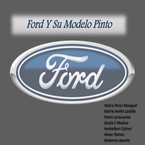 Ford y su modelo pinto