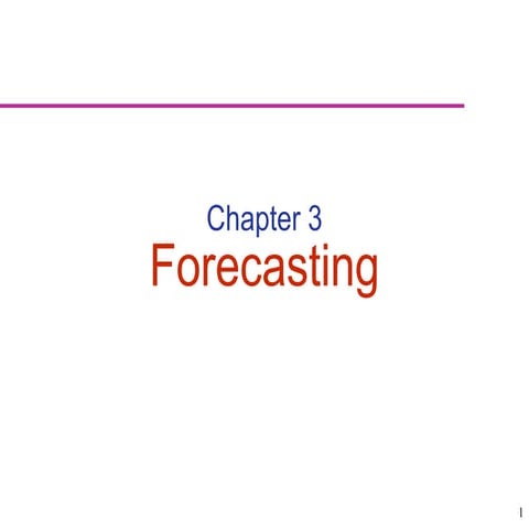 forecasTING TECHNIQUES AND TOOLS FOR PREDICTION