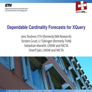 Dependable Cardinality Forecast for...