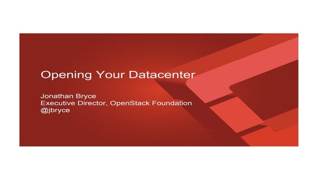 Forecast 2014: Open Your Datacenter