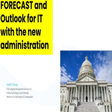 Forecast and Outlook for big tech, privacy legislation, green tech and climate change in the new Biden administration (2021 and beyond)