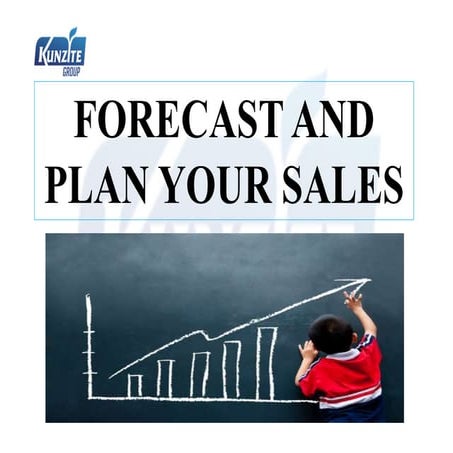 Forecast and plan your sales