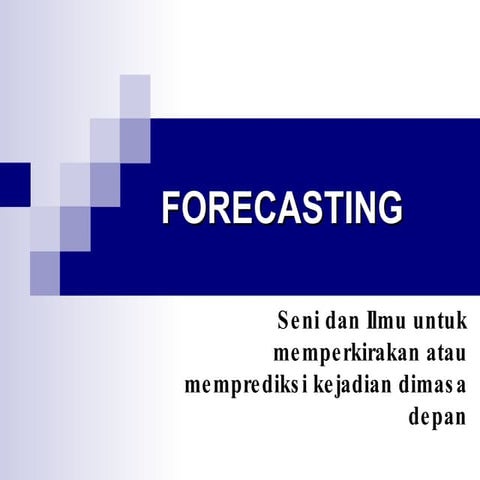 Forecasting 1 PPT