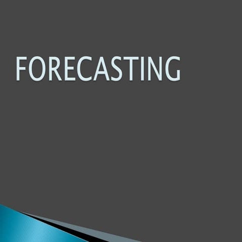 Forecasting