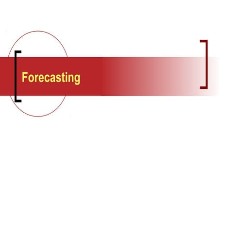 Forecasting