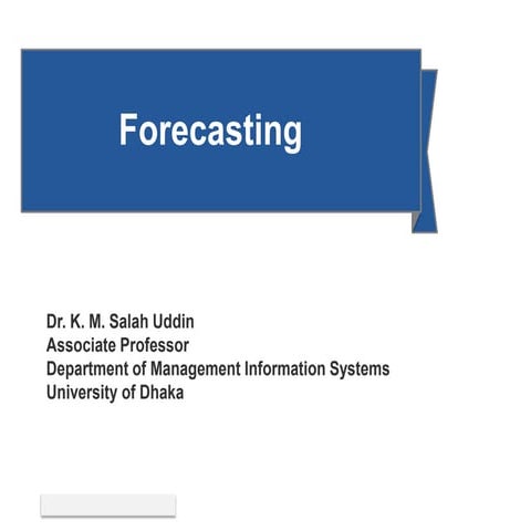 Forecasting