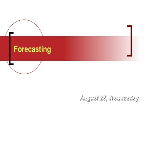 Unit5 Time Series Forecasting & Index Numbers.ppt