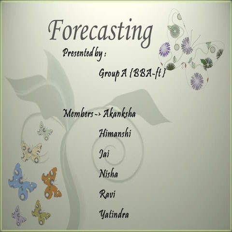 Forecasting (1)
