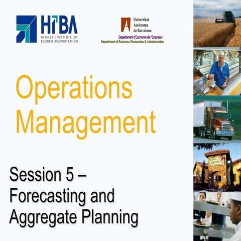 Forecasting And Aggregate Planning