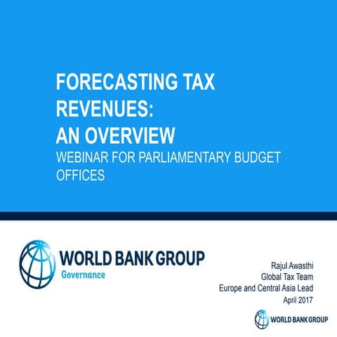 Forecasting tax revenues