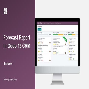 Forecast Report in Odoo 15 CRM