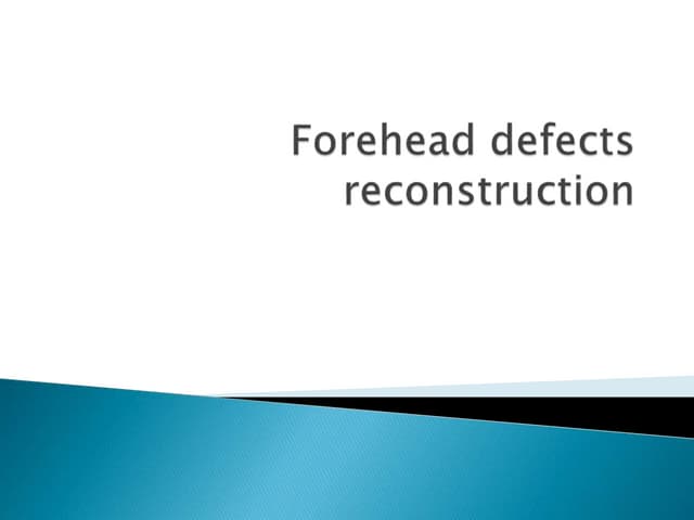 Reconstruction in head and neck surgeries | PPTX