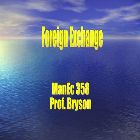 Foreign Exchange
