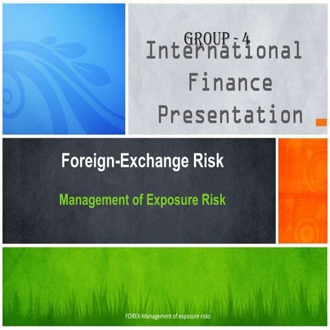 Foreign exchange risk