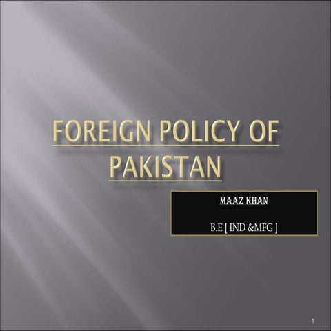 PHASES OF FOREIGN POLICY