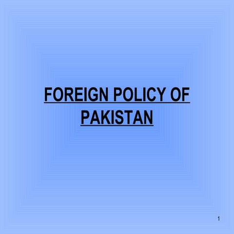 Foreign policy-of-pakistan