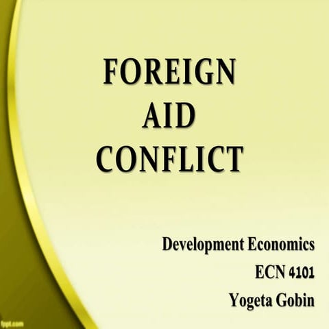 Foreign Aid Conflict