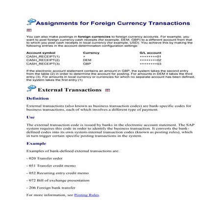 Foreign currency transactions