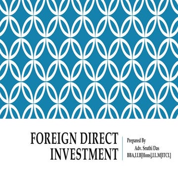 Foreign direct investment