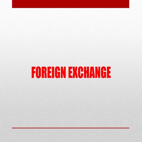 Foreign exchange market in India