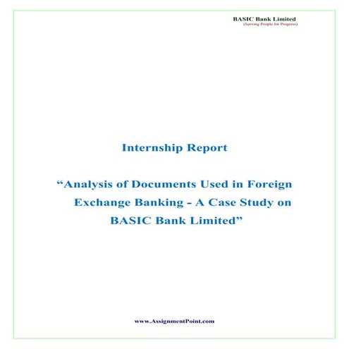 A Case Study on  BASIC Bank Limited