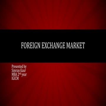 Foreign exchange market