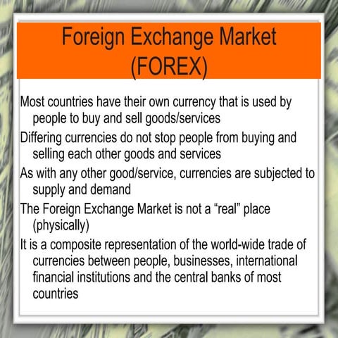Foreign exchange market
