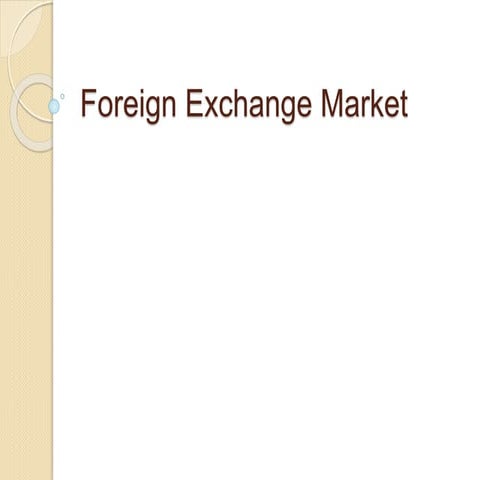 Foreign exchange market