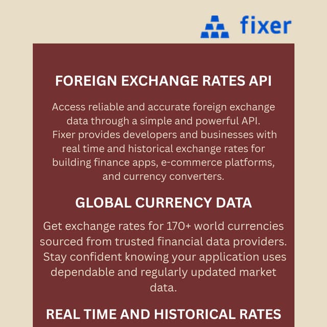 Fixer API for Accurate Real-Time Forex Rates | PDF