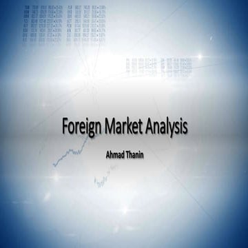 Foreign market analysis