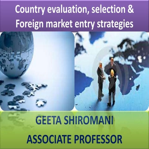 Foreign market entry strategies