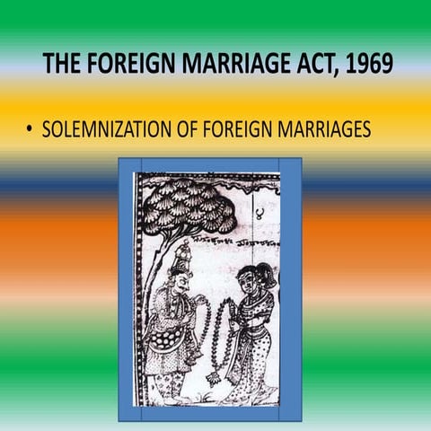 Foreign marriage act 1969